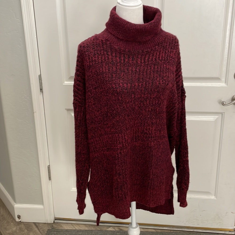 Native Youth oversized cable knit turtleneck sweater